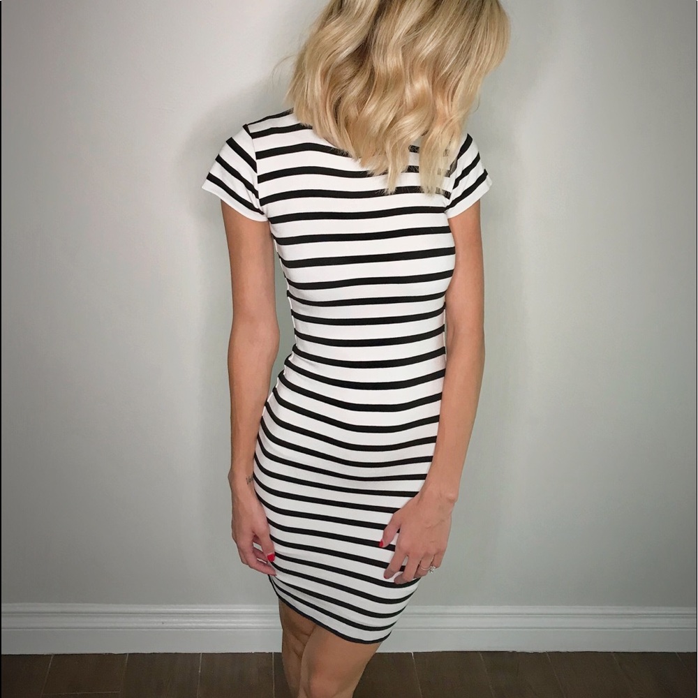 Nadia Tarr mini striped dress